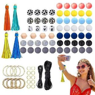 Beaded Bracelet Making Kit Durable Beads For Keychain
