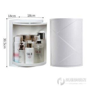 Bathroom 360 Degree Rotating Triangle Shelf Kitchen Toilet S