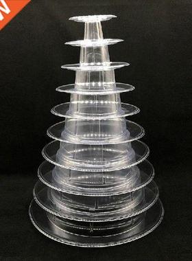 New 10 Tier Tower Mcron Mcron Disply Stnd Round Cke