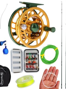 2.73m Portable Fly Fishing Rod and 5/6 Fly Reel Combo Fishin