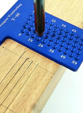 Ttype Scribe T60 Woodworking ruler Aluminum Alloy Hole Scri