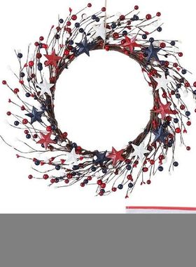 Red White And Blue Spring Wreath 2022 Queen's 70th J