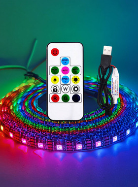 USB LED Strip RGB WS2812 WS2812B Addressable Pixel Tape 14Ke