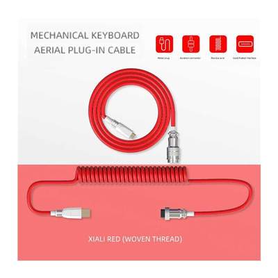 Mechanical Keyboard Coiled Cable Wire Type C Custom Usb Port