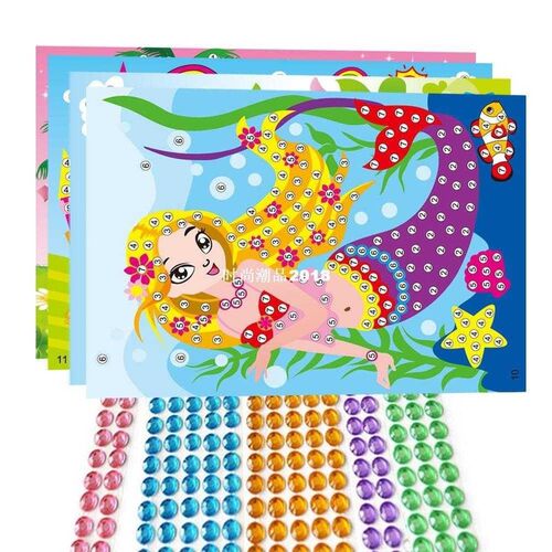 Crystal sticker children cartoon Mosaic diamond creative han