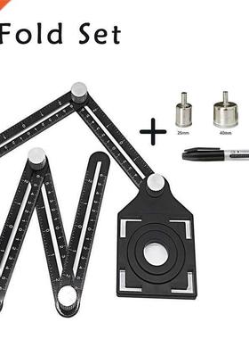 6 Fold Set Construction Angle Measuring Ruler Aluminum Alloy