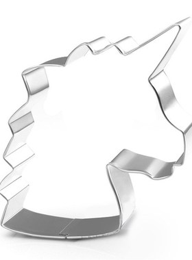 1PC Unicorn Head Cookie Cutter Stainless Steel Fondant Cutte