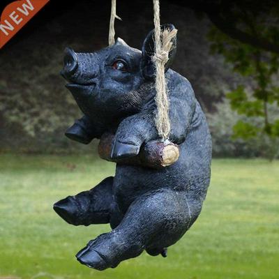 Outdoor Pastoral Swing Simulation Animal Resin Pig Koala Bea