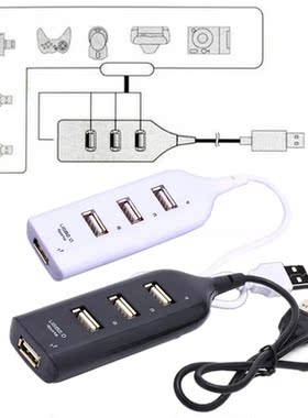 High Speed 4 Port USB 2.0 Multi HUB Splitter Expansion Adapt