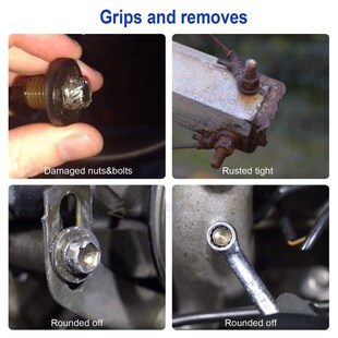 13Pcs Impact Damaged Bolt Nut Screw Remover Extractor Socket