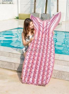 175cm Mermaid Inflatable Circle Float Pool Air Mattress Swim