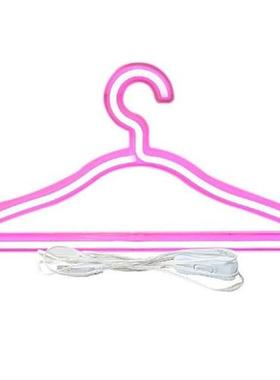 Neon Sign Clothes Hanger LED Light Clothing Hanger