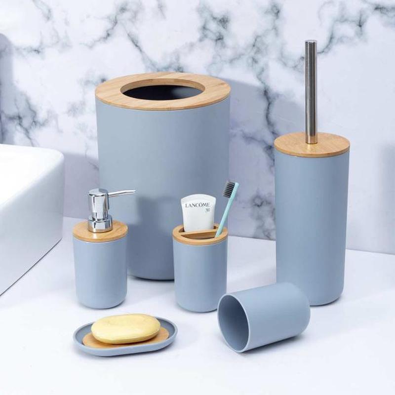 Bathroom Accessories Set 6 Pieces Toothbrush Holder Soap Dis