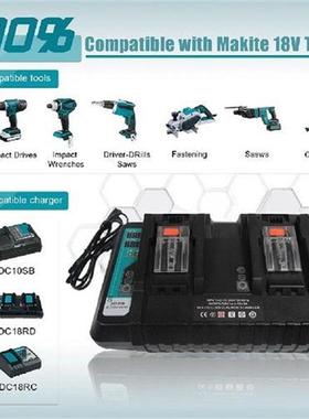 Battery Charger 14.4V-18V Lithium Battery Replacement Dual