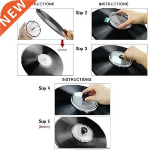 Vinyl Record Cleaner Clamp, Record Label Saver Record Cleani