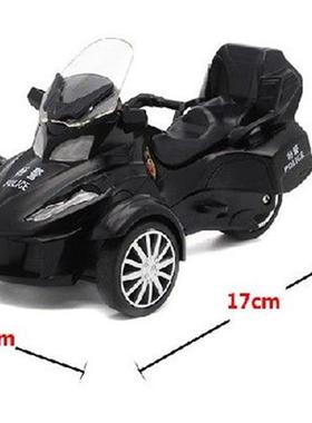 Pull Back Flashing Metal Alloy Motorcycle Tricycle Beach