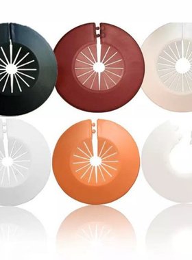 2pcs Round 4 points faucet cover plate plastic wall hole dec