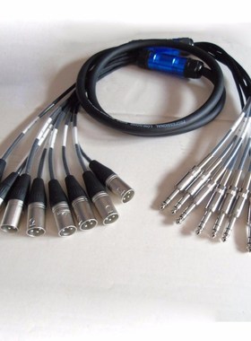 High quality 6.35 to XLR male connector  Pro Audio 8 channe