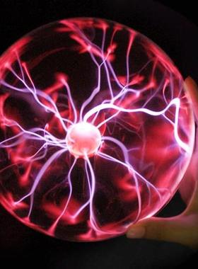 8 Inch Plasma  Lamp Globe Static Night Light  Touch Sound Se