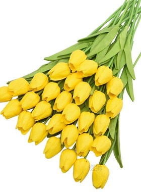 31Pcs Tulips Artificial Flower Real Touch Tulipe Flowers Fak