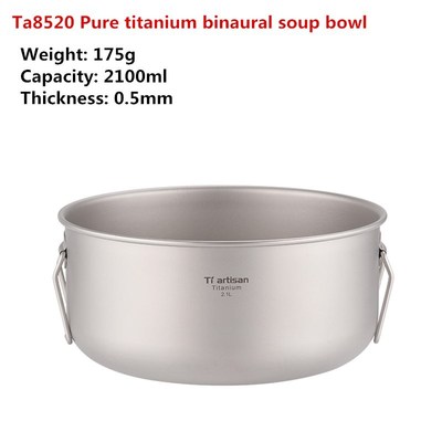 Titanium Salad Bowl ltralight Healthy Pure Titanium Large So