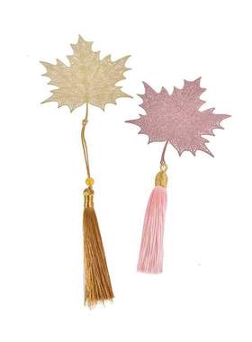 Bookmark Retro Tassel Decoration Chinese Hollow Leaf Book Ma
