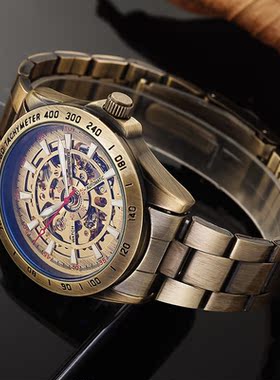 Men's waterproof mechanical watch镂空机械机芯 全自动