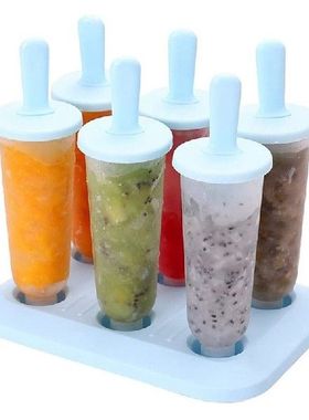 6Pcs Popsicle Molds Ice Makers Ice Molds Ice Bar Maker