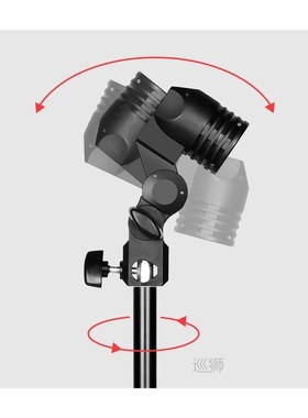 Photography Lighting LED Selfie Light E27 Lamp Holder with T