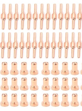 60PCS  Extended Long Plasma Cutter Tip Electrodes&Nozzle