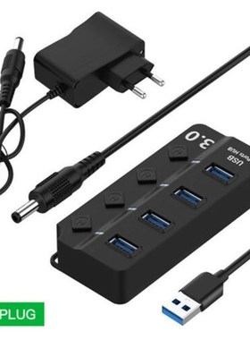 Usb Hub 3.0 High Speed 4 Port Usb 3.0 Hub Splitter On/Off Sw