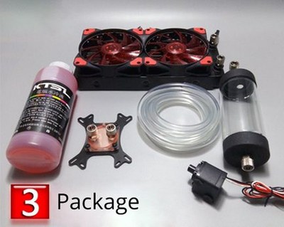 DIY PC gaming CP Water Cooling System Kit i3 processor Compu