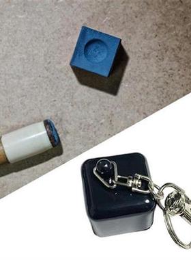 Billiard Chalk Holder with Table Ball Keychains for Pool