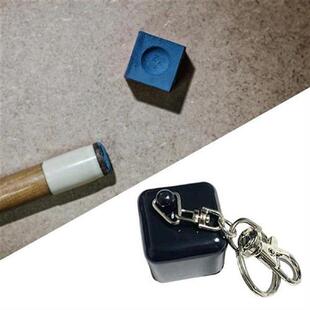 Billiard Chalk Holder with Table Ball Keychains for Pool