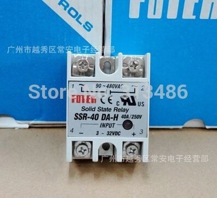 ssr relay SSR-40DA-H input 3-32VDC output 90-480VAC FOTEK so