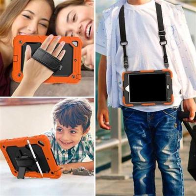 Tablet Pc Silicone Shockproof Cover With Stand Shoulder Stra