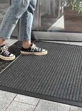 Thin Large Doormat for Entrance Door Indoor Outdoor Stripe