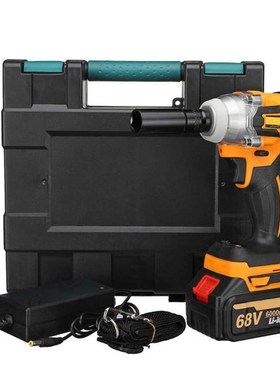 68V Brushless Electric Impact Wrench 1/2 inch Socket with 1X