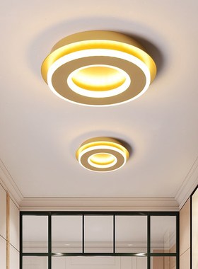 Modern LED Ceiling Lights Golden Square Lamps  Hallway Balco