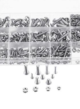 MXSS4 500PCS M3 M4 M5 304 Stainless Steel Hex Socket Head C