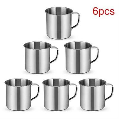 1/3/6pc Stainless Steel Travel Camping Mug Beer Whiskey