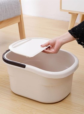 Plastic Bucket Handle Wash-Basin Water-Container Bathroom-Fo