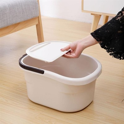 Plastic Bucket Handle Wash-Basin Water-Container Bathroom-Fo