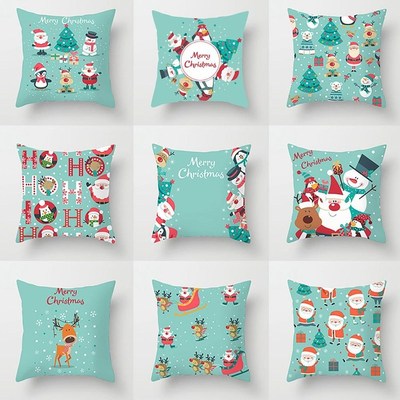 Peach Skin Christmas Pillowcase Christmas cushion cover Xmas