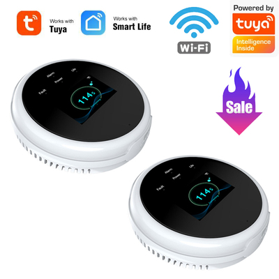 Tuya Wifi Gas Leak Sensor Led Display Screen Combustible