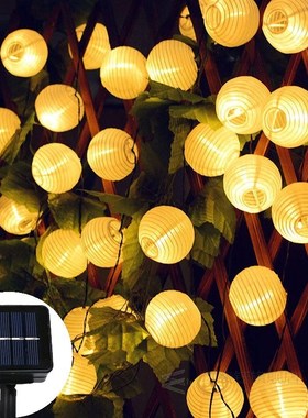 LED Solar Garden Light Lantern String Lights Outdoor Waterpr