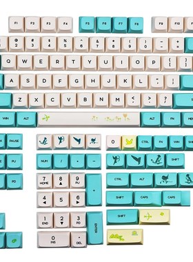 dye Subbed PBT Keycap 130 Keys XDA Profile Keycaps For MX Sw