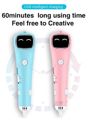 DIY 3D Pen Low Temperature Wireless 3D Printing Pen Digital