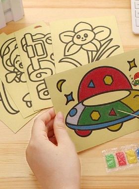 Warna Baru Mainan Lukisan Pasir Belajar Pendidikan Dini