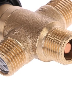 Solid Brass G1/2 Male 3 Way Thermostatic Mixing Valve Showe